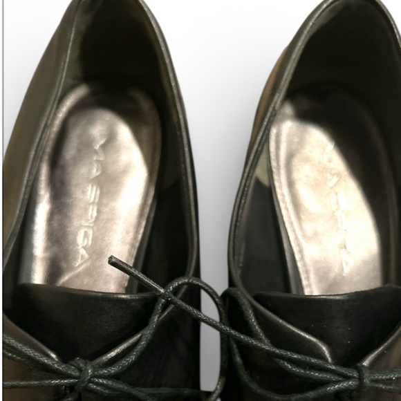 Via Spiga Black Leather Men\'s Oxfords main image 7